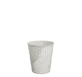 2-Piece Garbage Can Set – White, Brown & Pink